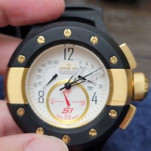 Black & Gold Mens Invicta Watch